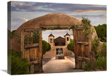 Church And Gate, El Santuario De Chimayo, New Mexico-Canvas Art-24X18