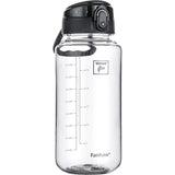 Fanhaw 32 Oz Clear Tritan Water Bottle with Chug Lid, BPA-free, Wide Mouth, Leak Proof - for Gym, Travel, Home, School, Office (