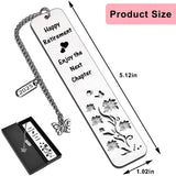 Quimoy Happy Retirement Bookmark 2025, Best Gifts for Retirement, Retirement Gift for Woman Coworker Employee Boss Leader Friend