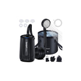 Portable Camping Shower, [10000mAh Rechargeable], 5-Speed with Collapsible Bucket with Handle 20L, IPX8 Waterproof, LED Display 
