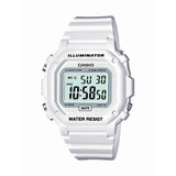 Casio Unisex 42mm 50 M WR Alarm Chronograph White Resin Band Digital Watch F108WHC7BCF