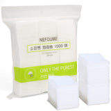 1000PCS Ultra Soft Thin Makeup Facial Cotton Pads, Nail Polish Remover Pads, Lint Free Nail Wipes Facial Eye Makeup Wipes, Squar