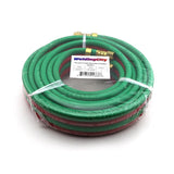 WeldingCity 50-ft 1/4 Grade-T Red and Green Rubber Twin Hose B-B Fittings for Oxygen/Acetylene, Propane and Other Alternative Fu
