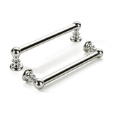 khtumeware 2 Pack 5 inch(128mm) Hole Center Vibrant Polished Nickel Cabinet Pulls Solid Heavy-Duty Kitchen Cabinet Hardware for 