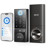 Devo G3 Fingerprint Smart Door Lock, Keyless Entry Door Lock, App Control, Smart Locks for Front Door, Smart Deadbolt Lock, Buil