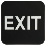 London Health Products EXIT Sign ADA Black & White Includes Adhesive Tape and Instructions