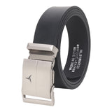 Sunshopping MenS Formal Genuine Leather AutoLock Adjustable Belt (Jafa42Bl) (48, Black01)