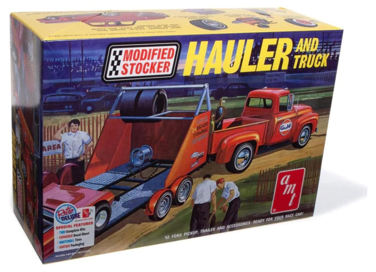 Amt - 1953 Ford Pickup Modified Stocker Hauler Gulf
