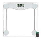 NUTRI FIT Digital Bathroom Scale for Body Weight Loss, Precision Weighing, High Accuracy, 330 lbs Capacity, Step-on Technology w