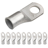 SELTERM 10pcs 3/0 AWG-1/2 Stud Tinned Copper Wire Lugs, Heavy Duty Cable Ends, 000 Gauge Ring Terminals, UL Battery Lugs Marine 