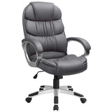 Furmax Leather High Back Office Chair Ergonomic Executive Office Chair Swivel Computer Desk Chair Lumbar Support Soft Cushioned 