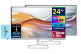 HP 24 300 nits 100Hz IPS FHD (1920x1080) Monitor (Replaces M24FW) Bundle w/DKZ Hub USB Port Expander, Adjustable Tilt, Flicker F