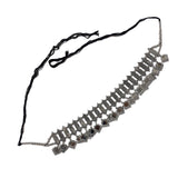 Banjara Kamarbandh Bohemian Oxidized Silver Kamarpatta Fancy Mirror Design Fashion Adjustable Fancy Waist Belt For Women & Girls
