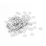 uxcell M1.6 x 0.3mm Stainless Steel Sealed Flat Washer for Bolt Screw 100Pcs