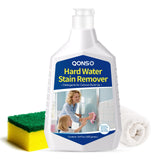 QONS Hard Water Stain Remover, Shower Glass Door Cleaner Cream For Hard Water Stain,Bathroom Glass,Windows,Tile,Grout,Toilet Bow