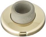 Baldwin 4293 23/8 Inch Diameter Concave Wall Mounted Flush Bumper, Lifetime Polished Brass