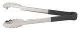 Winco Utility Tong with Black NonSlip Grip, 12Inch