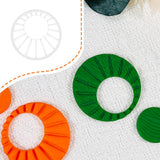 Xaekicr Sunburst Ring Polymer Clay Cutters - Textured Circle Clay Cutters and Tools for Polymer Clay Jewelry Making and DIY Earr