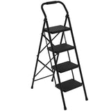Step Stool for Adults,4 Step Ladder Folding 330lbs Anti Slip Step Ladder,Foldable Ergonomic Step Stool with Wide Pedal for Home,