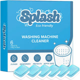 Generic Splash Spotless Washing Machine Cleaner for HE Front Load & Top Load Washers, 6 Count (Pack of 1)