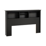 Prepac null Freestanding Full/Queen Headboard with Bookcase, Bookcase Style Headboard for Full/Queen Size Beds 11 D x 65.75 W x 