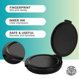 10 Pack Fingerprint Ink Pads, Thumbprint Ink Pad, Black Ink Pad, Thumb Print Stamp Pad for Office Supplies Identification Notary