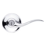 Kwikset Tustin Entry Door Handle with Lock and Key, Secure Keyed Reversible Lever Exterior, Doorlock, For Front Entrance and Bed