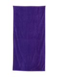 Q-Tees Velour Beach Towel - Purple, One Size