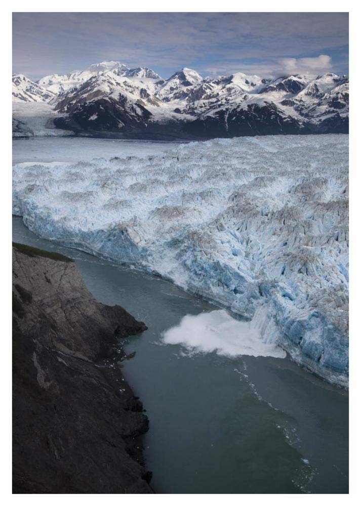 Hubbard Glacier Encroaching On Gilbert Point, Wrangell-St. Elias National Park, Alaska-Paper Art-30,,X42,,