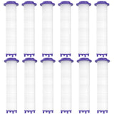 12 Pieces Hydro Jet Shower Head Filter, High Pressure Handheld Vortex Turbo Fan Shower Heads Filter