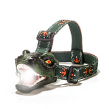 lelefa Dinosaur Kids Headlamp, T-Rex Dinosaur Led Headlamp Flashlight, Dinosaur Toy Headlamp Flashlight with 4 Lighting Mode for