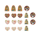 Silicone Focal Beads Bulk Kit for Beadable Pens Bracelet Keychain Making DIY Supplies Focal Pen Beads (Librarian)