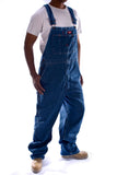 Dickies Mens Denim Bib Overall, Stone Washed Indigo Blue, 40 x 30