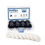 RuWfpz Large Safety Eyes for Crocheting Amigurumi 40mm 8Pcs Stuffed Animal Eyes with Washers, Black Plastic Amigurumi Crochet 
