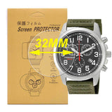 SINO-SKY [ 3-Pcs] Universal Round Smart Watch HD Screen Protector,Anti-Scratch, Anti-Fingerprint, Bubble Free (32mm)