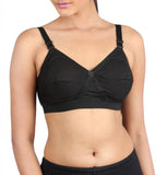 Trylo Women'S Cotton Lightly Padded Wire Free Full-Coverage Bra(Black_32_Krutika-74),Black,0,B00R674UGU