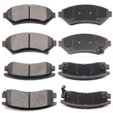 ECCPP D699-7574 D698-7387 Front & Rear Ceramic Disc Brake Pad Set Fit For Buick Century 2004-2005,For Buick Regal 1997-2004,For 