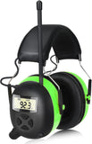 AM/FM Radio Headphones with Digital Display, 30dB AM FM Hearing Protection Safety Ear Muff, Ear Protection Headphone for Mowing,