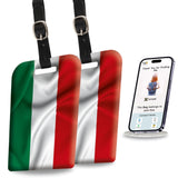 [Pack 2] Tag8 Hungary Flag Smart Luggage Tag |Trendy Luggage Tag Id Identification | Suitcase Tag | Fashionable Digital Name Tag