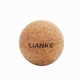Heavenglow Textured Freestanding Cork Massage Tool Rigid Solid Cork Massage Tool Uncoated Finish EcoFriendly, Ball 8Cm