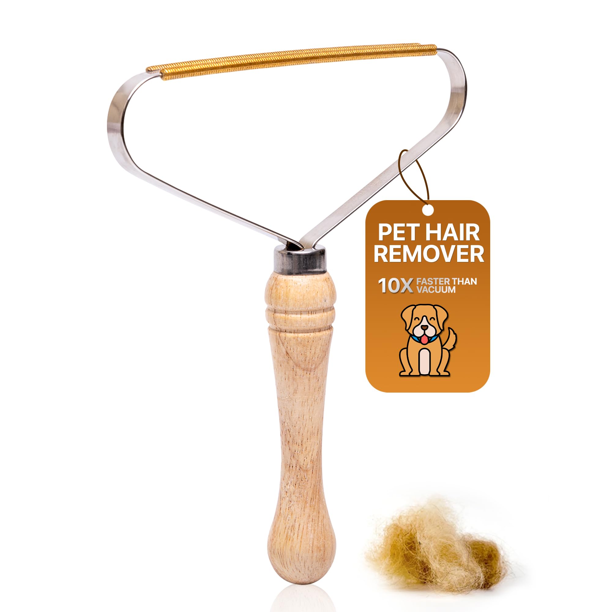 1-Pack Pet Hair Removal Tool - Carpet Rake and Squeegee for Pet Hair Remover Tool - Lint Remover and Hair Scraper for Couch - Ea