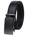 Zacharias MenS Faux Leather Belt With Autolock Buckle Ads237 (Black, 4Xl) (Pack Of 1)