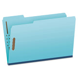 Pendaflex FP313 Pressboard Folders, 2 Fasteners, 1Inch Expansion, 1/3 Tab, Legal, Blue, 25/Box