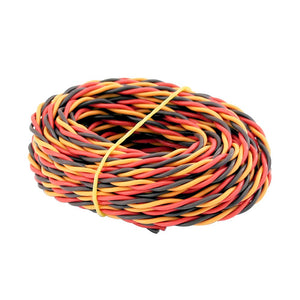 BDHI 16' 5m 3-Way Servo Wire 22awg 60 cores Twisted Cable for JR Hitec Futaba(BDHI-37)