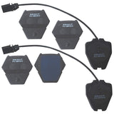 Bendix Premium SBM912 Semi-Metallic Front Brake Pads for Audi A8 Quattro 2000, A8 Quattro 2003-2002, Volkswagen Passat 2002, Pas