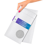 ABC PACK & SUPPLY White Poly Bubble Mailers, 5 x 9 Inches. Pack of 25 Padded Envelopes Self Seal. Cushioning Plastic Bubble Enve