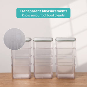 Ankou Food Storage Containers Pop Airtight Food Storage Containers with Lids for Kitchen Pantry Organizing Cereal Snack Flour Su