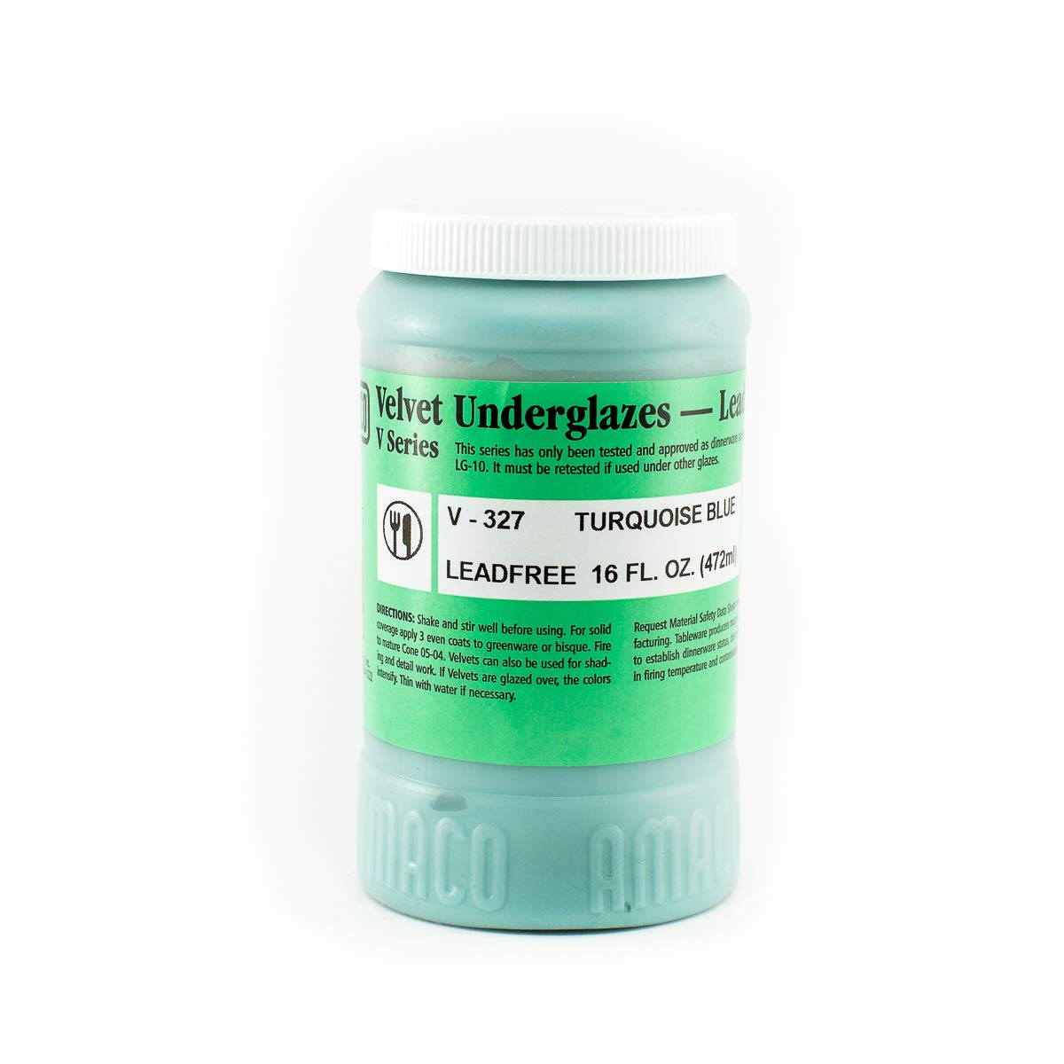 Amaco Velvet Underglaze Pint Turquoise