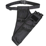 XTACER 3 Tube Hip Quiver Hunting Training Camo Archery Arrow Quiver Holder Bow Belt Waist hanged Target Quiver (Black -3 Tube)