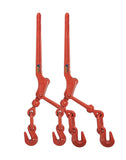 Professional EZ Travel Collection 2 Pack Truck Trailer Lever Load Binder Snap Binder for 5/16inches to 3/8inches Chain (Working 